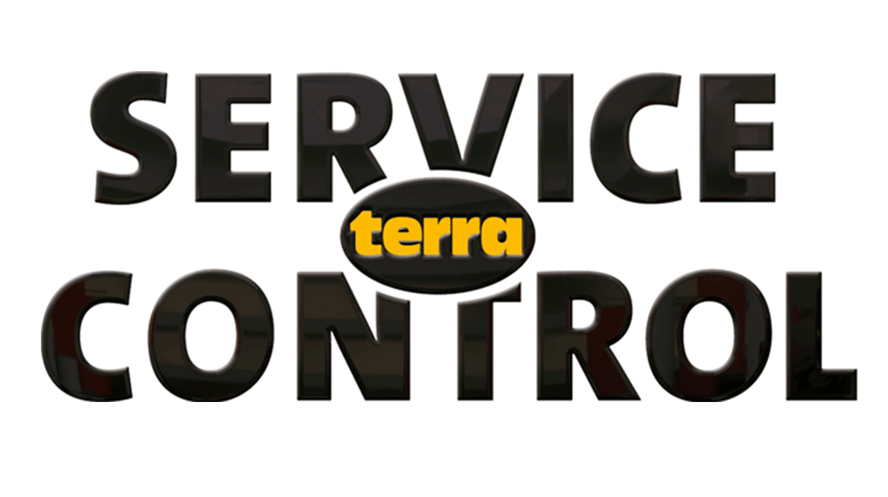 logotipo de control de servicio de terra